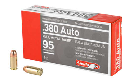 Ammunition Aguila Ammunition Pistol 380ACP AGUILA 380ACP 95GR FMJ 50/1000 • Model: Pistol